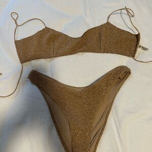 DEVON WINDSOR Bronze Shimmer Bikini Set